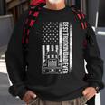 Trucker Trucker Best Truckin Dad Ever Usa Flag Driver Fathers Day_ Sweatshirt Gifts for Old Men
