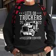 Trucker Trucker Support Lets Go Truckers Freedom Convoy Sweatshirt Gifts for Old Men