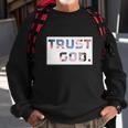 Trust God Period Palm Trees Inspiring Funny Christian Gear Sweatshirt Gifts for Old Men