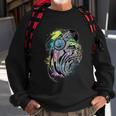 Turntable Dj Gorilla Splash Music Producer Monkey Dj Disc Gift Sweatshirt Gifts for Old Men