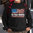 Ultra Maga Distressed United States Of America Usa Flag Sweatshirt Gifts for Old Men