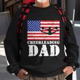 Usa American Distressed Flag Cheerleading Dad Men For Him Great Gift Sweatshirt Gifts for Old Men