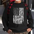 Usa Flag Patriotic 4Th Of July Tattered American Flag Gift Sweatshirt Gifts for Old Men