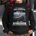 Uss America Cv 66 Cva 66 Front Sweatshirt Gifts for Old Men