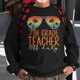 Vintage 7Th Grade Teacher Off Duty Last Day Of School Summer Sweatshirt Gifts for Old Men