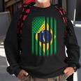 Vintage Flag Of Brazil Tshirt Sweatshirt Gifts for Old Men