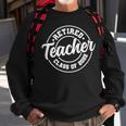 Vintage Retro Retired Teacher Class Of 2022 Retirement Gift Sweatshirt Gifts for Old Men