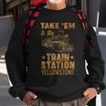 Vintage Take Em To The Train Station Tshirt Sweatshirt Gifts for Old Men