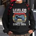 Vintage Video Gamer Birthday Level 58 Unlocked 58Th Birthday Sweatshirt Gifts for Old Men