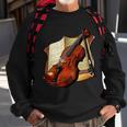 Violin And Sheet Music Sweatshirt Gifts for Old Men
