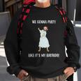 We Gonna Party Like Its My Birthday Jesus Dancing Graphic Cool Gift Sweatshirt Gifts for Old Men