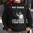 Why Women Live Longer Sweatshirt Gifts for Old Men