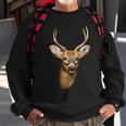 Wildlife Big Face Young Buck Deer Portrait Sweatshirt Gifts for Old Men