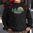 Wilton Ct Vintage Throwback Tee Retro 70S Design Sweatshirt Gifts for Old Men