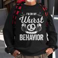 Wurst Behavior Oktoberfest Funny German Festival Men Women Sweatshirt Graphic Print Unisex Gifts for Old Men