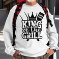 King Grill  Grilling Gift Barbecue Fathers Day Dad Bbq   V2 Sweatshirt