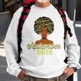 Black African American Melanin Afro Queen September Birthday Sweatshirt Gifts for Old Men