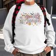 Floral Ghost Halloween Spooky Mama Cool Mom Funny Halloween Sweatshirt Gifts for Old Men
