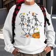 Funny Skeletons Dancing Halloween Dancing Sweatshirt Gifts for Old Men