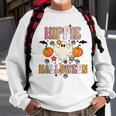 Groovy Hippie Halloween Cute Ghost Halloween Retro Vintage Sweatshirt Gifts for Old Men