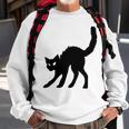 Halloween Black Cat Witches Pet Design Men Women Sweatshirt Graphic Print Unisex Gifts for Old Men