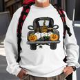 Halloween Truck Gnomes Pumpkin Funny Thanksgiving Sweatshirt Gifts for Old Men