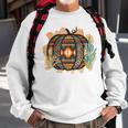 Halloween Western Aztec Leopard Pumpkin Cactus Cowgirl Rodeo Sweatshirt Gifts for Old Men