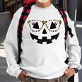 Jack O Lantern Pumpkin Halloween Costume Leopard Glasses Sweatshirt Gifts for Old Men