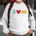 Peace Love Fall Cute Graphic Design Printed Casual Daily Basic Sweatshirt Gifts for Old Men