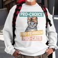 Pro Choice Pro Feminism Pro Cats Feminism Feminist Sweatshirt Gifts for Old Men