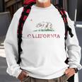 Retro California Republic Flag V2 Sweatshirt Gifts for Old Men