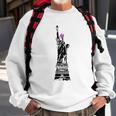 Statue Of Liberty Kitty Ears Resist Feminist Sweatshirt Gifts for Old Men