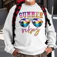 Summer Vibes Tropical Beach Family Friends Trip Vacay Squad Men Women Sweatshirt Graphic Print Unisex Gifts for Old Men