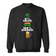 0 Percent Irish 100 Percent Drunk Irish Hipster Graphic Design Printed Casual Daily Basic Sweatshirt
