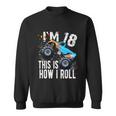 18 Year Old Gift Cool 18Th Birthday Boy Gift For Monster Truck Car Lovers Sweatshirt