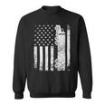 Trucker Trucker American Flag Usa Patriotic Truck Driver Dad Trucker Sweatshirt