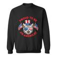 4Th Of July Cat Pround To Be Americat Sweatshirt