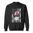 4Th Of July Funny Patriotic Gnome Vintage American Flag Gift Sweatshirt