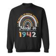 80 Years Old Gifts 80Th Birthday Born In 1942 Women Girls Sweatshirt