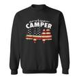 American Camper US Flag Patriotic Camping Sweatshirt