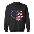 American Flag Patriotic Dog & Cat Paw Print 4Th Of July Sweatshirt