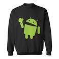 Android Eats Apple Funny Nerd Computer Tshirt Sweatshirt