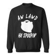 Aw Lawd He Spoopin Concerned Ghost Design Graphic Design Printed Casual Daily Basic Sweatshirt