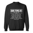 Bartender Gift Definition For Bartender Sweatshirt