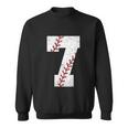 Baseball Softball Lover Seven Years Funy 7Th Birthday Boy Sweatshirt