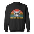 Best Cat Dad Ever Retro Sunset Tshirt Sweatshirt