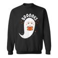 Booooks Ghost Boo Read Books Library Teacher Halloween Cute Sweatshirt