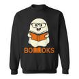 Booooks Ghost Boo Read Books Library Teacher Halloween Cute V3 Sweatshirt