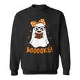 Booooks Ghost Funny Boo Read Books Lover Library Halloween Sweatshirt
