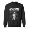 Border Collie Anatomy Funny Cute Dog Border Collie Mom Dad Sweatshirt